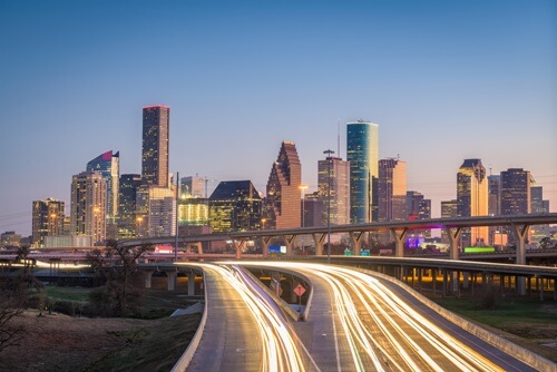 Houston city view