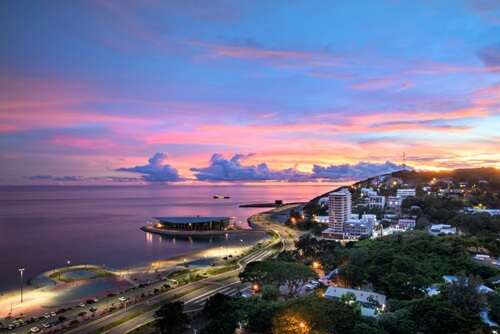 Port Moresby at sunset
