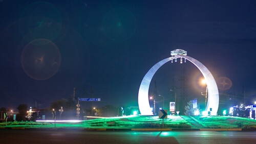 Sculpture in Uralsk